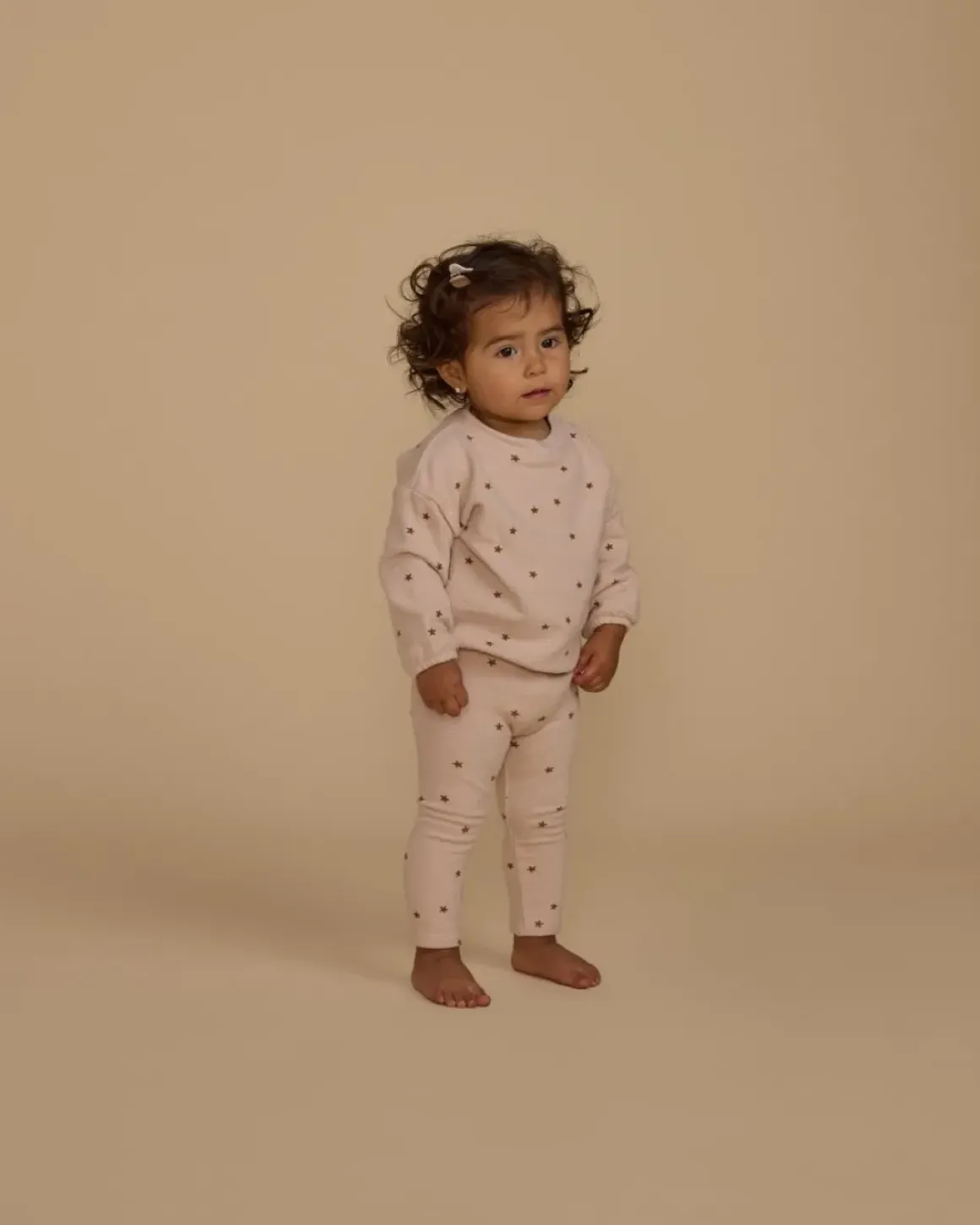 SHELL STARS SPONGEY KNIT SWEATSHIRT AND LEGGINGS SET