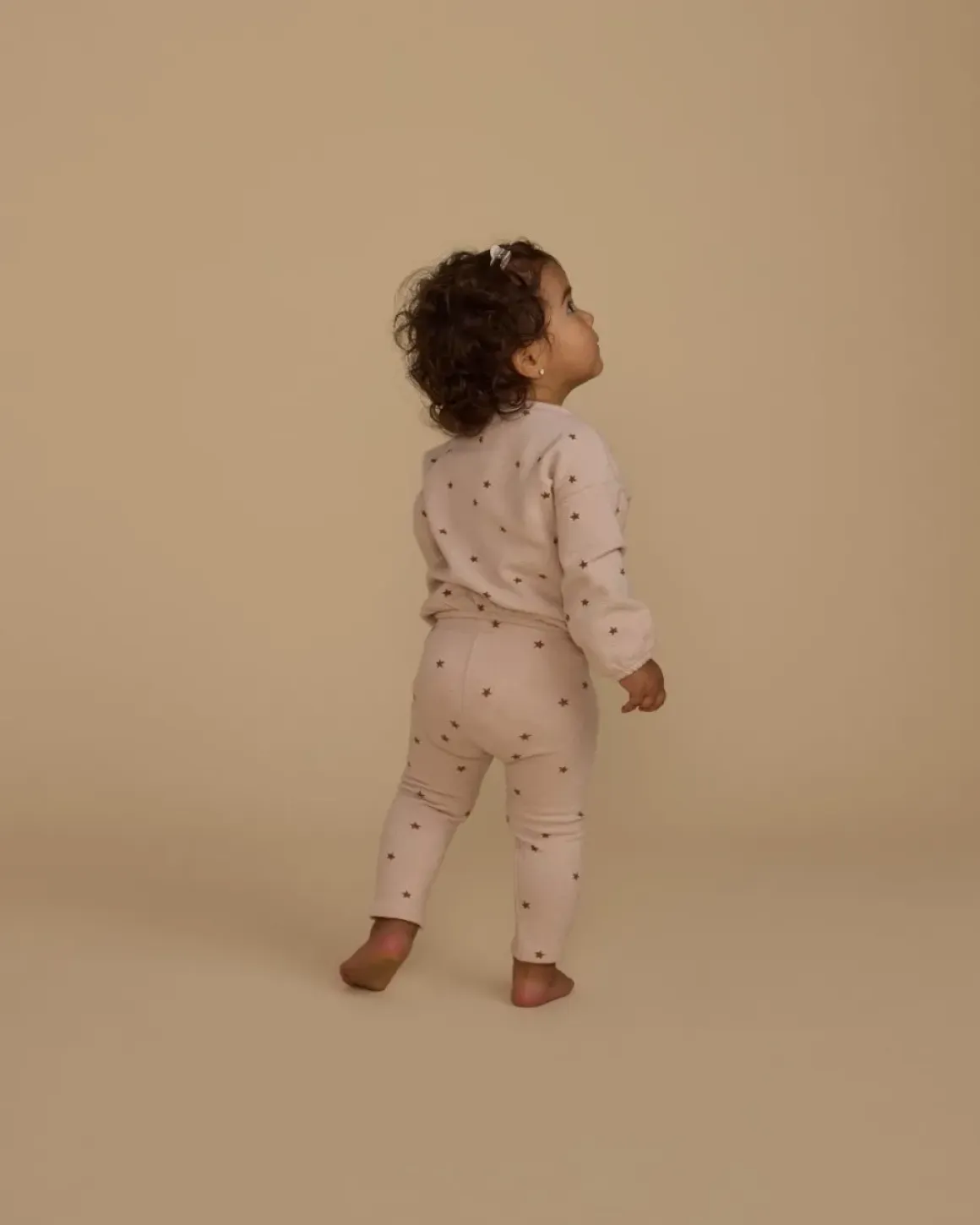 SHELL STARS SPONGEY KNIT SWEATSHIRT AND LEGGINGS SET