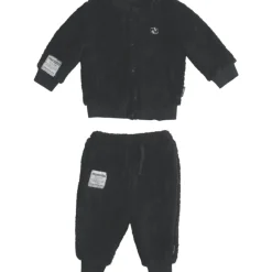 SHERPA FUZZY CARDIGAN AND SWEATPANTS SET