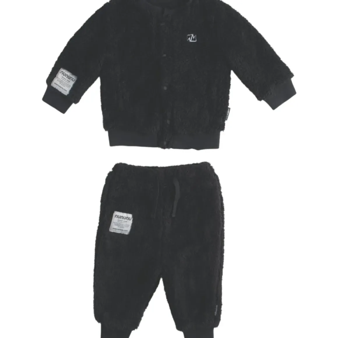 SHERPA FUZZY CARDIGAN AND SWEATPANTS SET