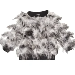 SHIMMERY FRINGE SWEATSHIRT