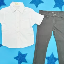 SKINNY TWILL PANTS