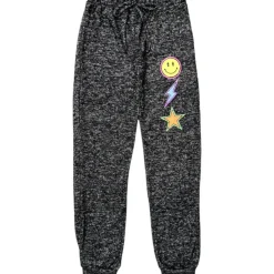 SMILEY & LIGHTNING BOLT SWEATPANTS