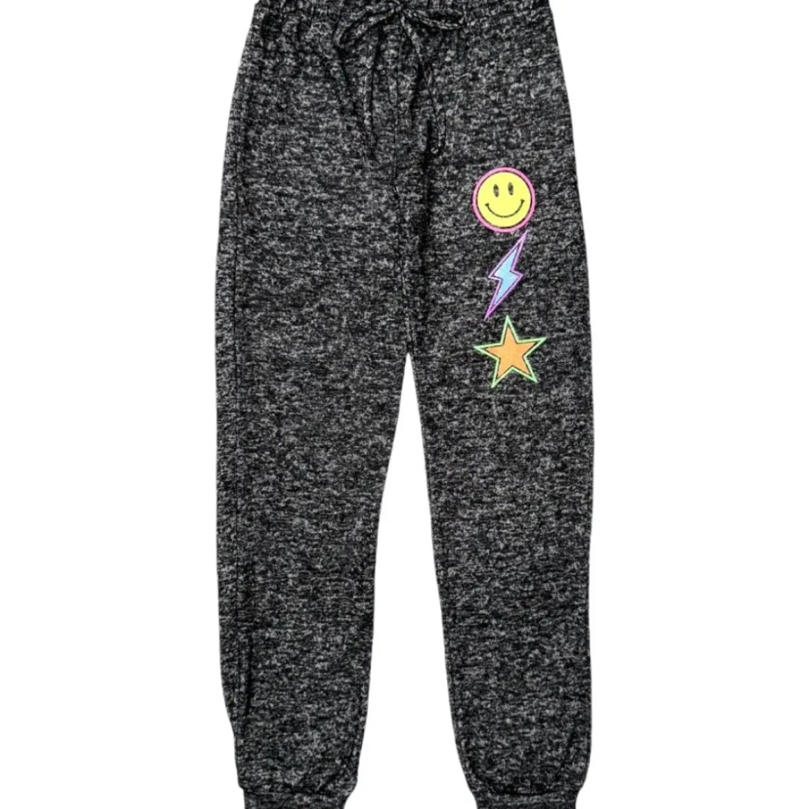 SMILEY & LIGHTNING BOLT SWEATPANTS