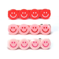 SMILEY FACE CLIPS  SET OF 3