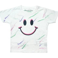 SMILEY FACE PAINT SPLATTER TSHIRT