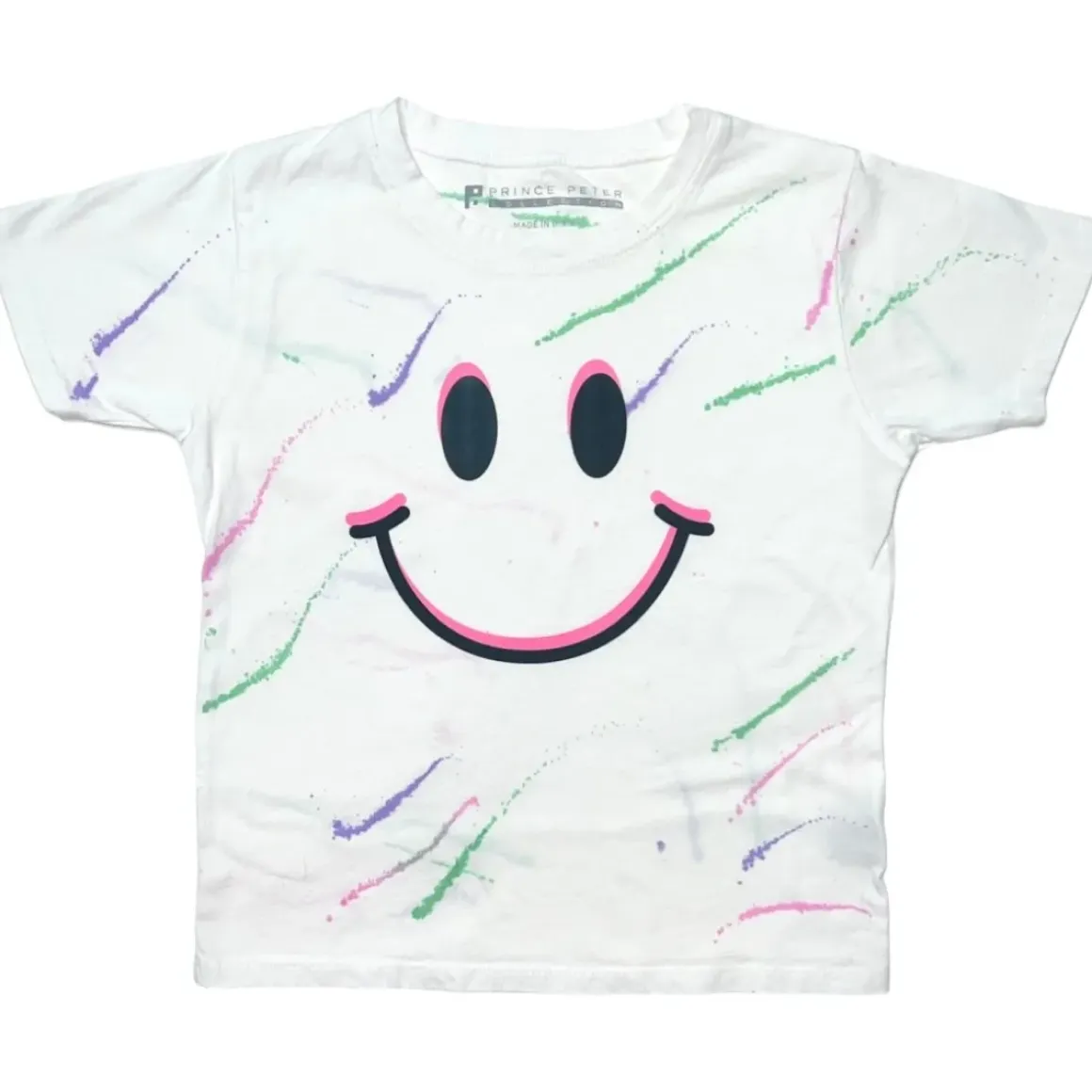 SMILEY FACE PAINT SPLATTER TSHIRT