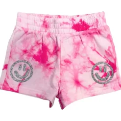 SMILEY FACE TIE DYE SHORTS