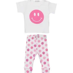 SMILEY FACE TSHIRT AND LEGGINGS SET