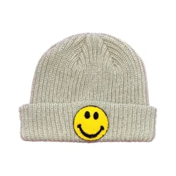 SMILEY PATCH BEANIE (UNISEX)