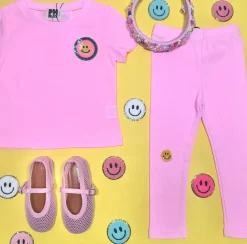SMILEY TSHIRT AND LEGGINGS SET