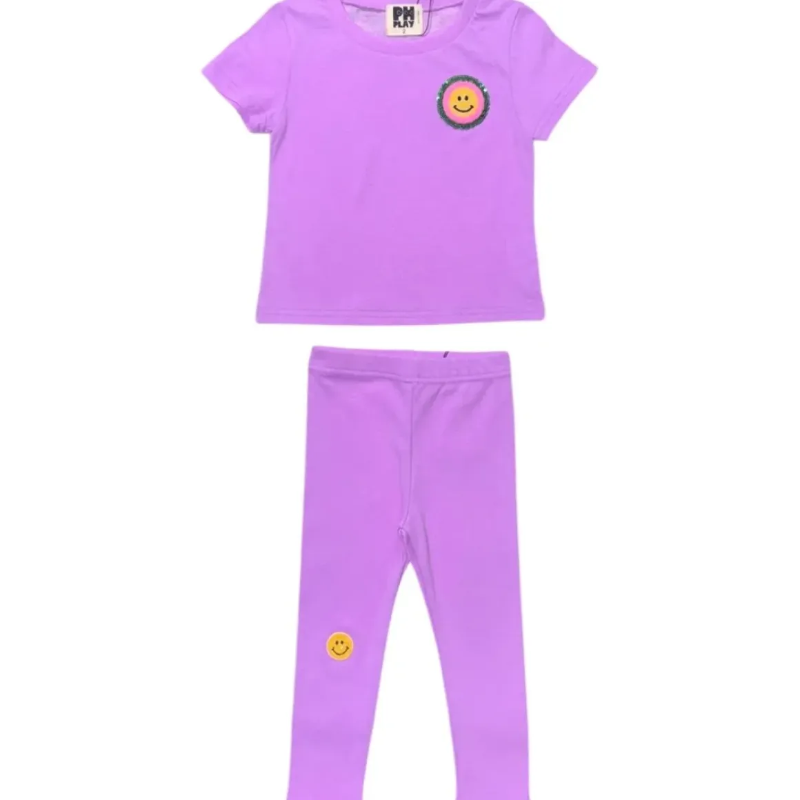 SMILEY TSHIRT AND LEGGINGS SET