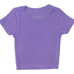 SO VIOLET LIVI RIBBED TSHIRT