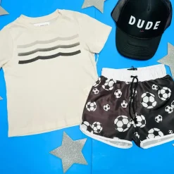 SOCCER BALLS SWIM TRUNKS
