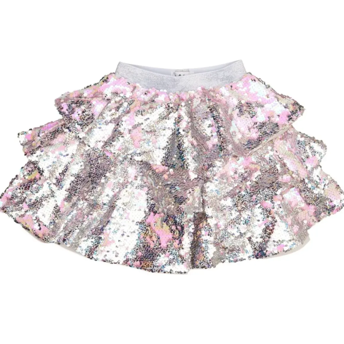 SPARKLE SEQUIN TIERED SKIRT