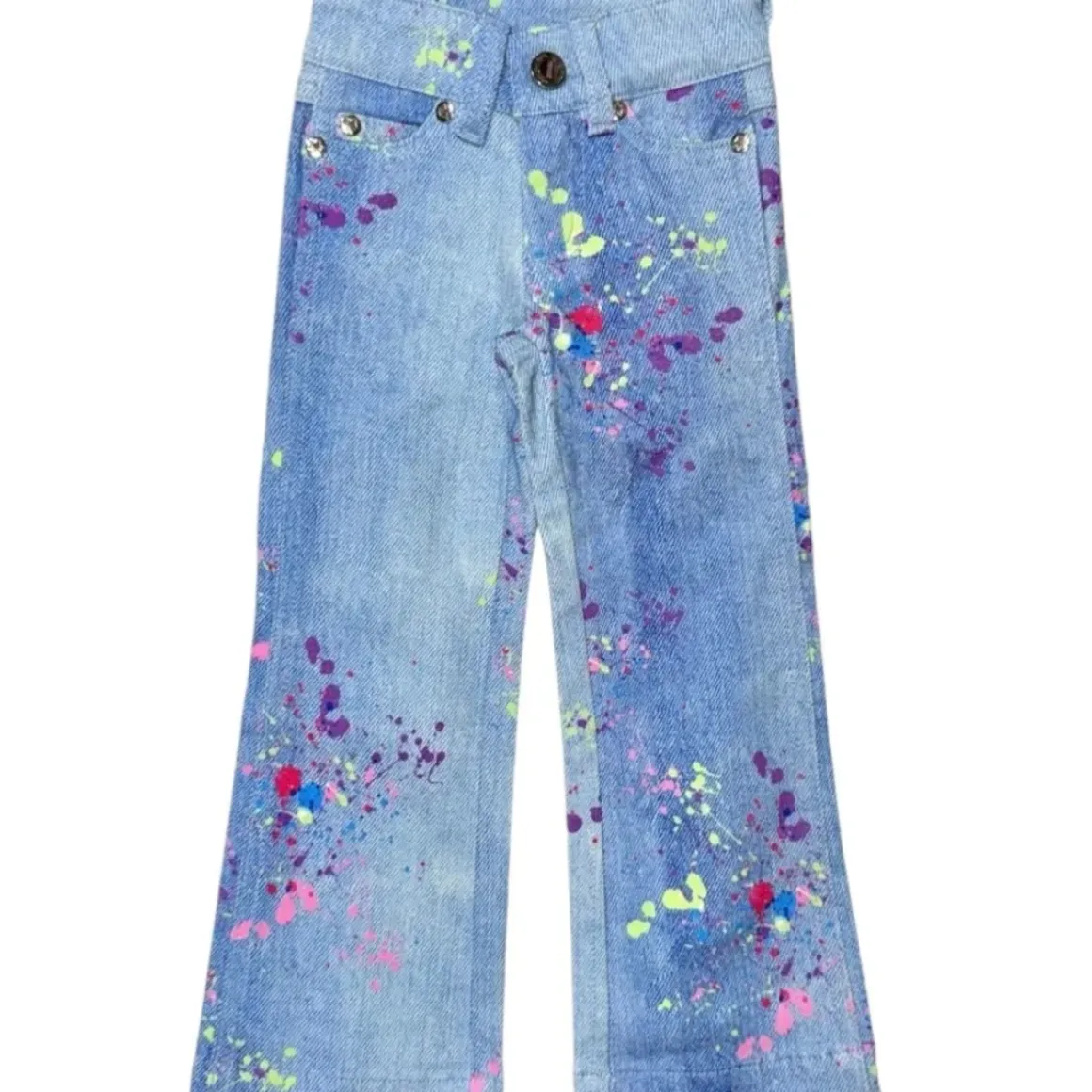 SPLATTER DENIM PANTS