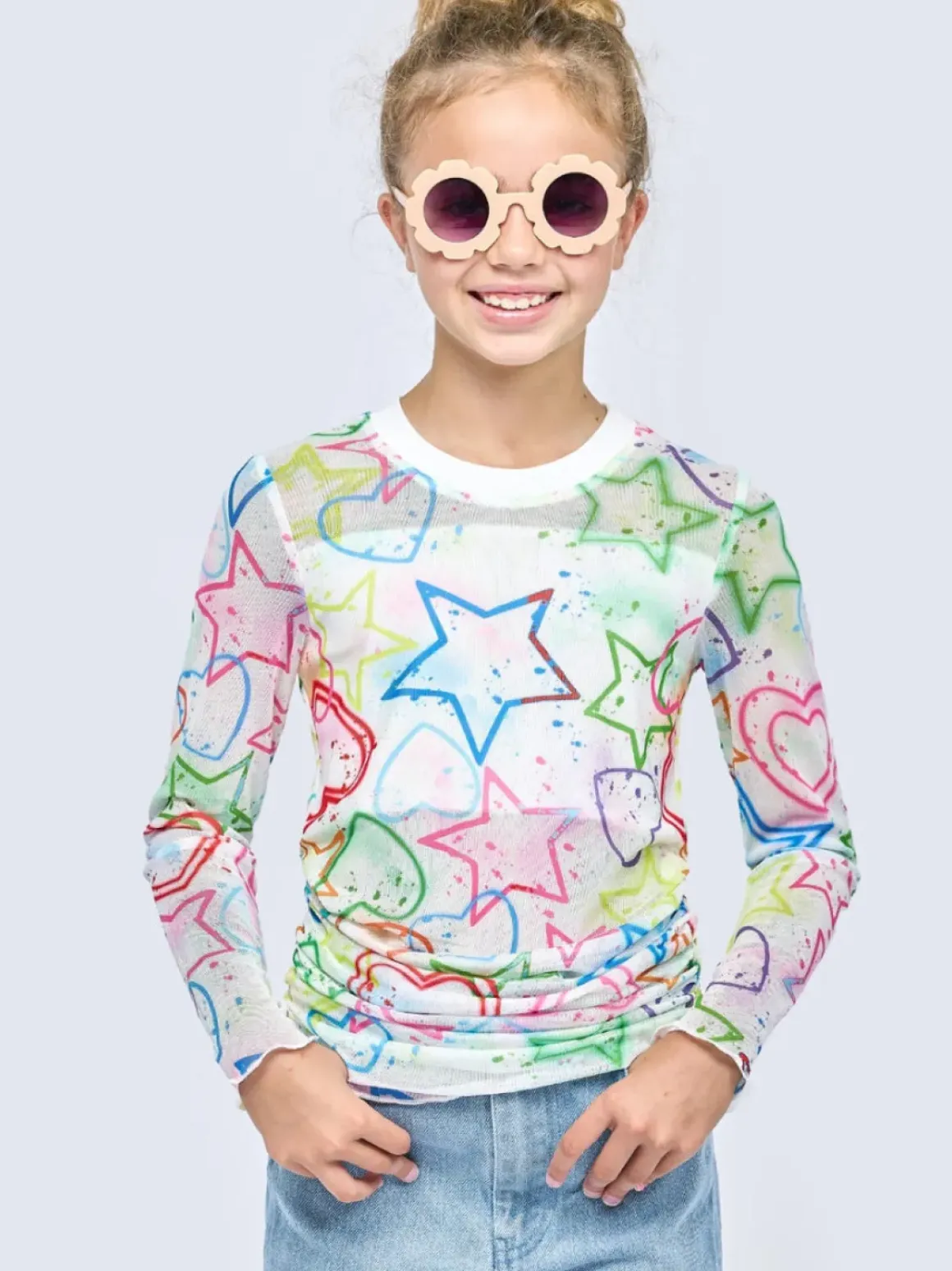 SPRAY PAINT MESH TOP