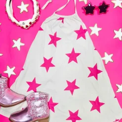 STAR HALTER DRESS