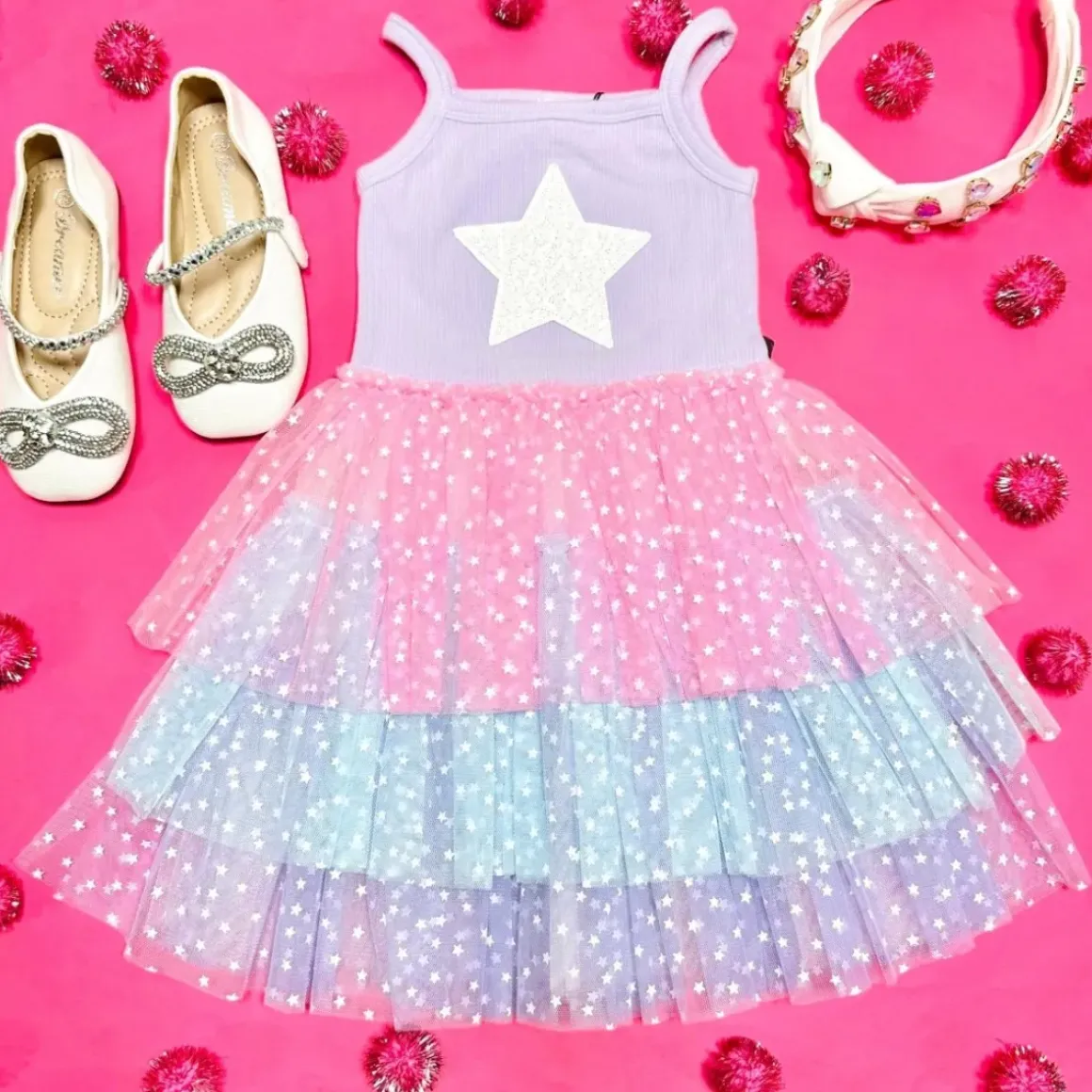 STAR LAYERED TUTU DRESS