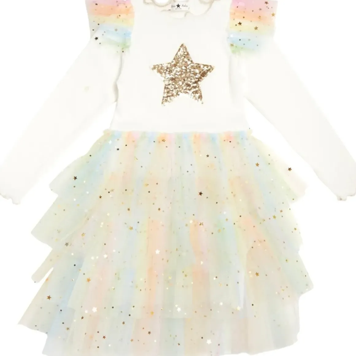 STAR RAINBOW FRILL TUTU DRESS