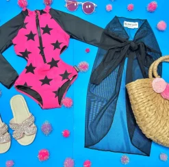 STARS CUT OUT ONE PIECE SWIMSUIT