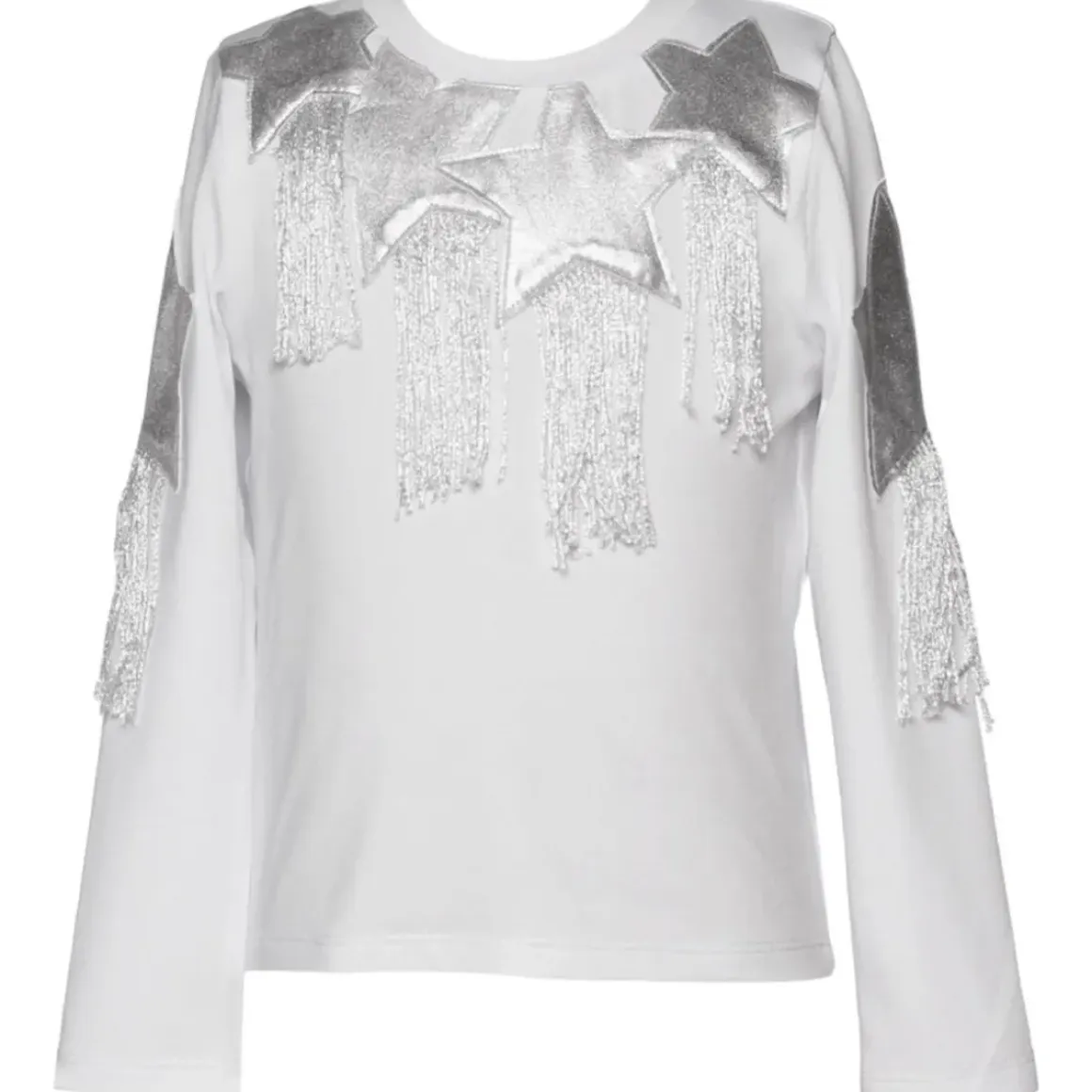 STARS FRINGE LONG SLEEVE TOP