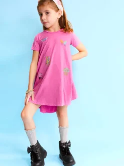 STICKER BEANS SWING DRESS