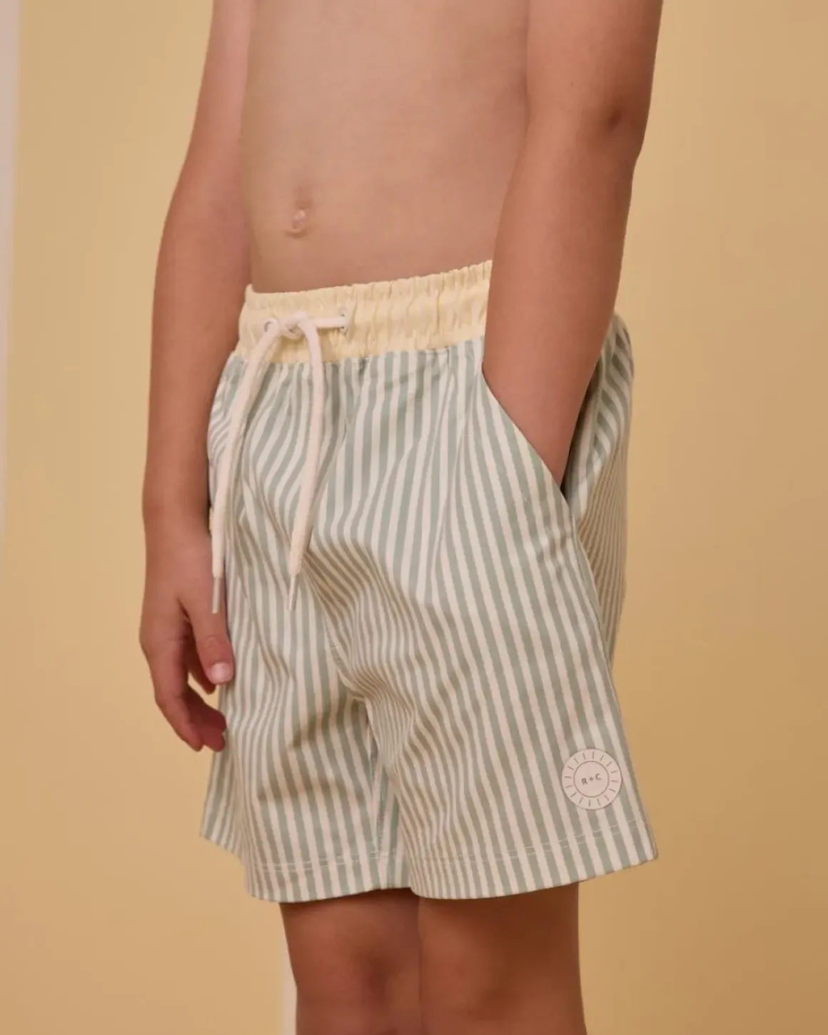STRIPE SWIM TRUNKS