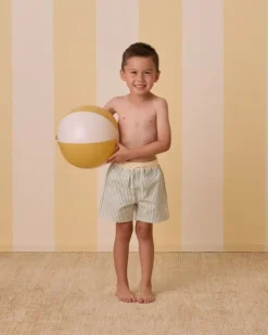 STRIPE SWIM TRUNKS