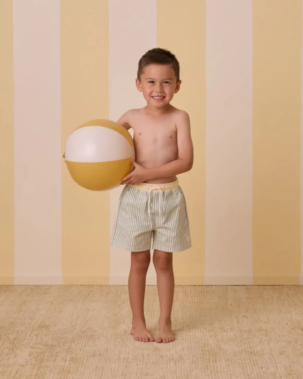 STRIPE SWIM TRUNKS