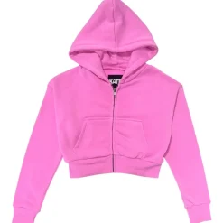 SUMMER ROSE DYLAN ZIP UP CROP HOODIE