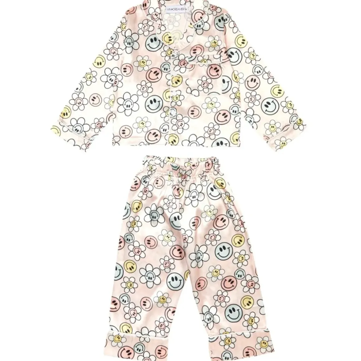 SUNNY SMILEY FACE DAISY TWO PIECE SET