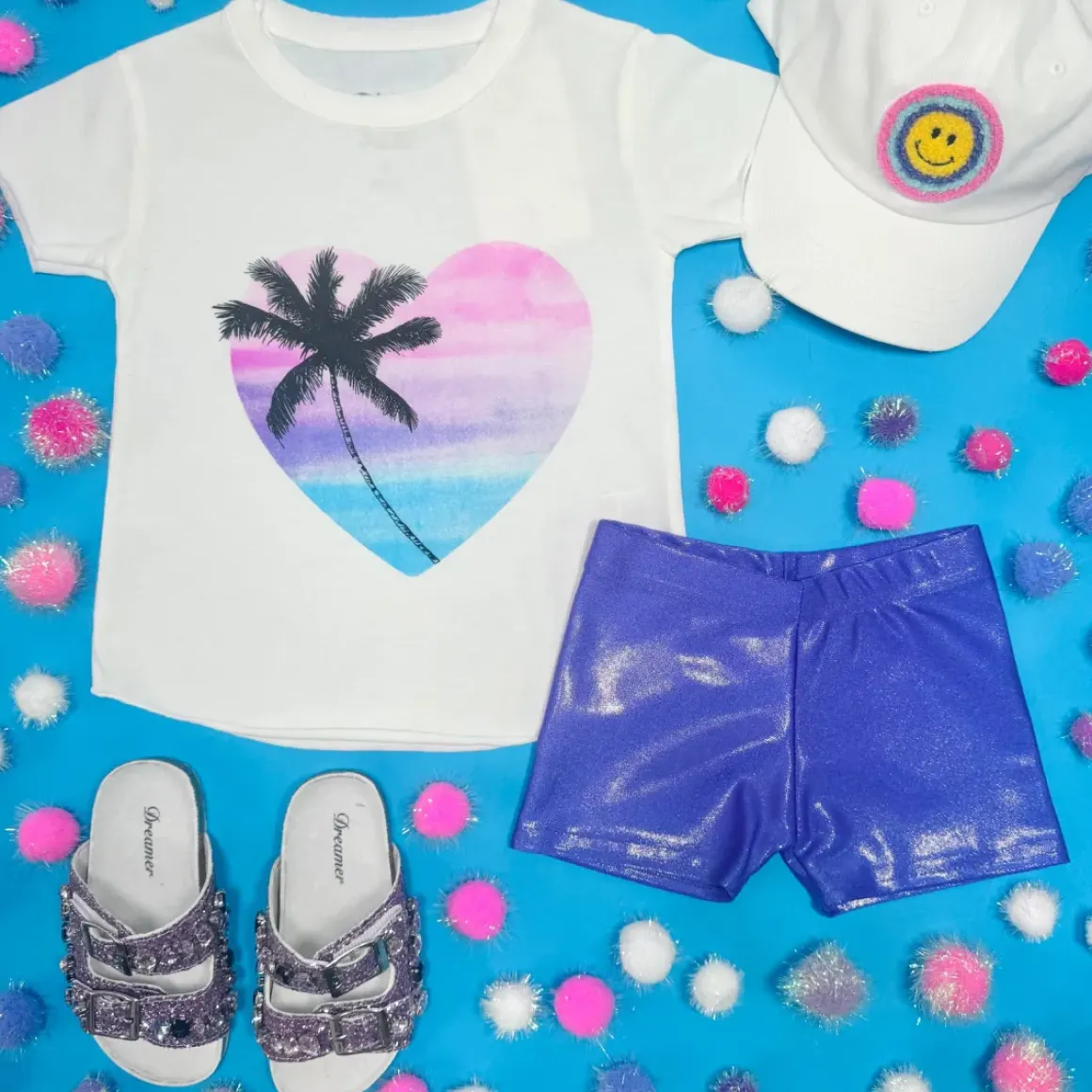 SUNSET PALM TREE TSHIRT