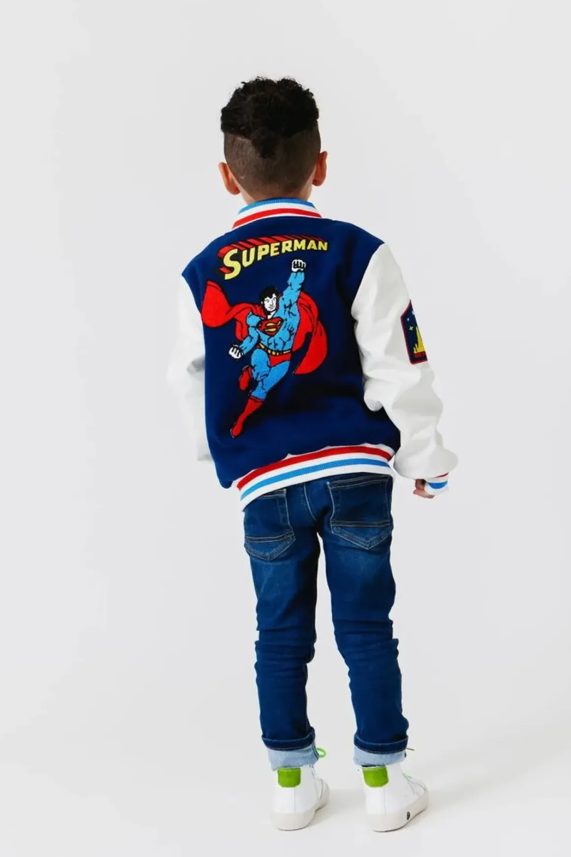SUPERMAN PLEATHER BOMBER JACKET