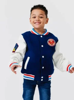 SUPERMAN PLEATHER BOMBER JACKET