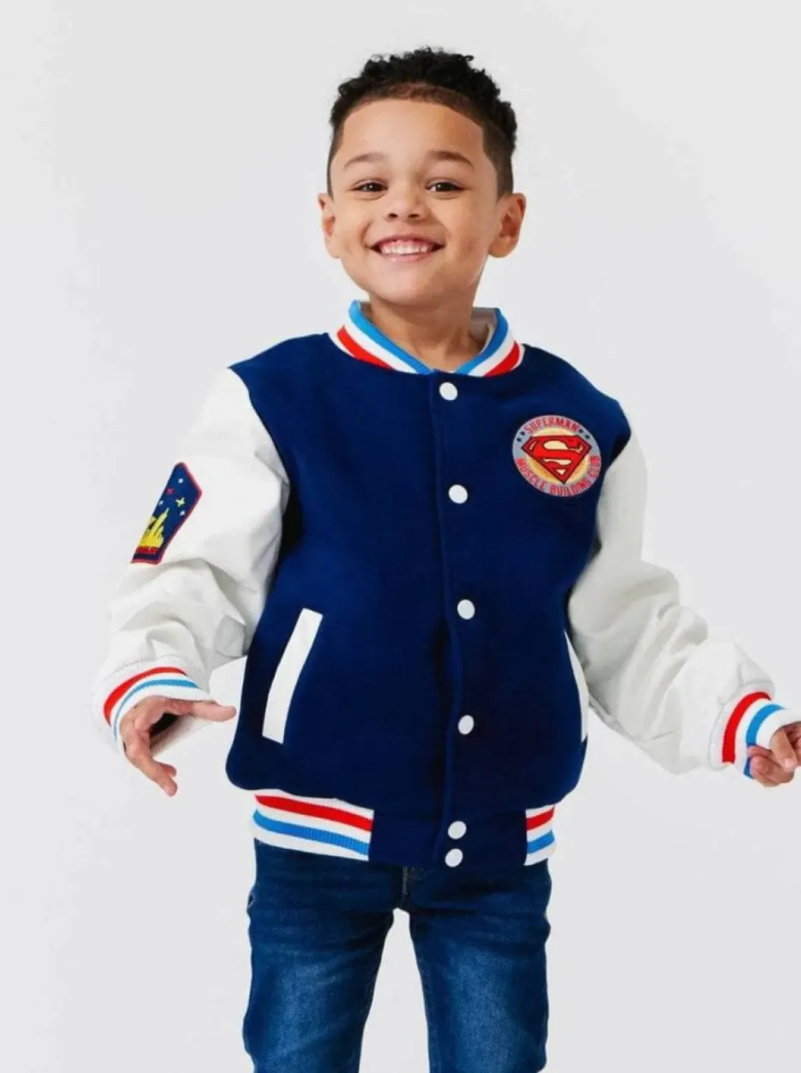 SUPERMAN PLEATHER BOMBER JACKET