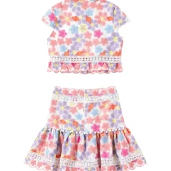 TALIA EMBROIDERED TOP AND SKIRT SET