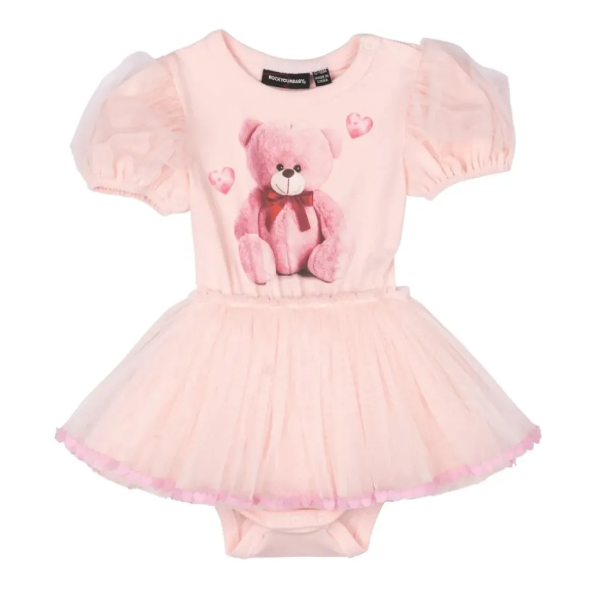 TEDDY BEAR CIRCUS TUTU ONESIE DRESS