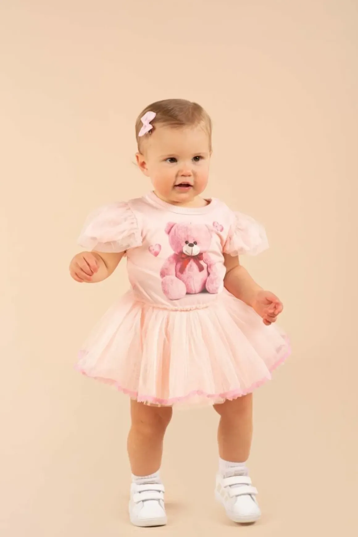 TEDDY BEAR CIRCUS TUTU ONESIE DRESS