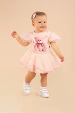 TEDDY BEAR CIRCUS TUTU ONESIE DRESS