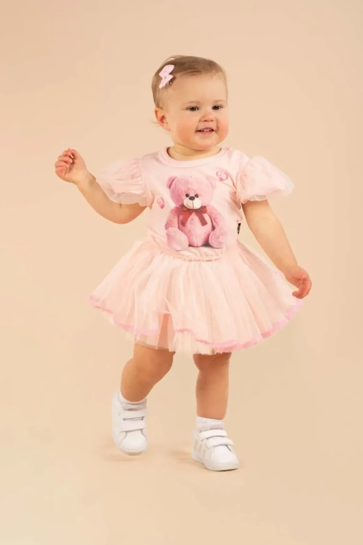 TEDDY BEAR CIRCUS TUTU ONESIE DRESS