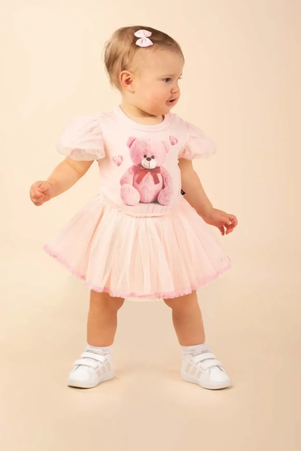 TEDDY BEAR CIRCUS TUTU ONESIE DRESS