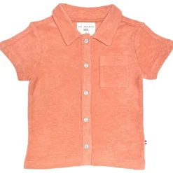 TERRY CABANA BUTTON DOWN TOP