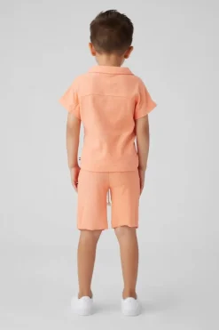 TERRY CABANA BUTTON DOWN TOP