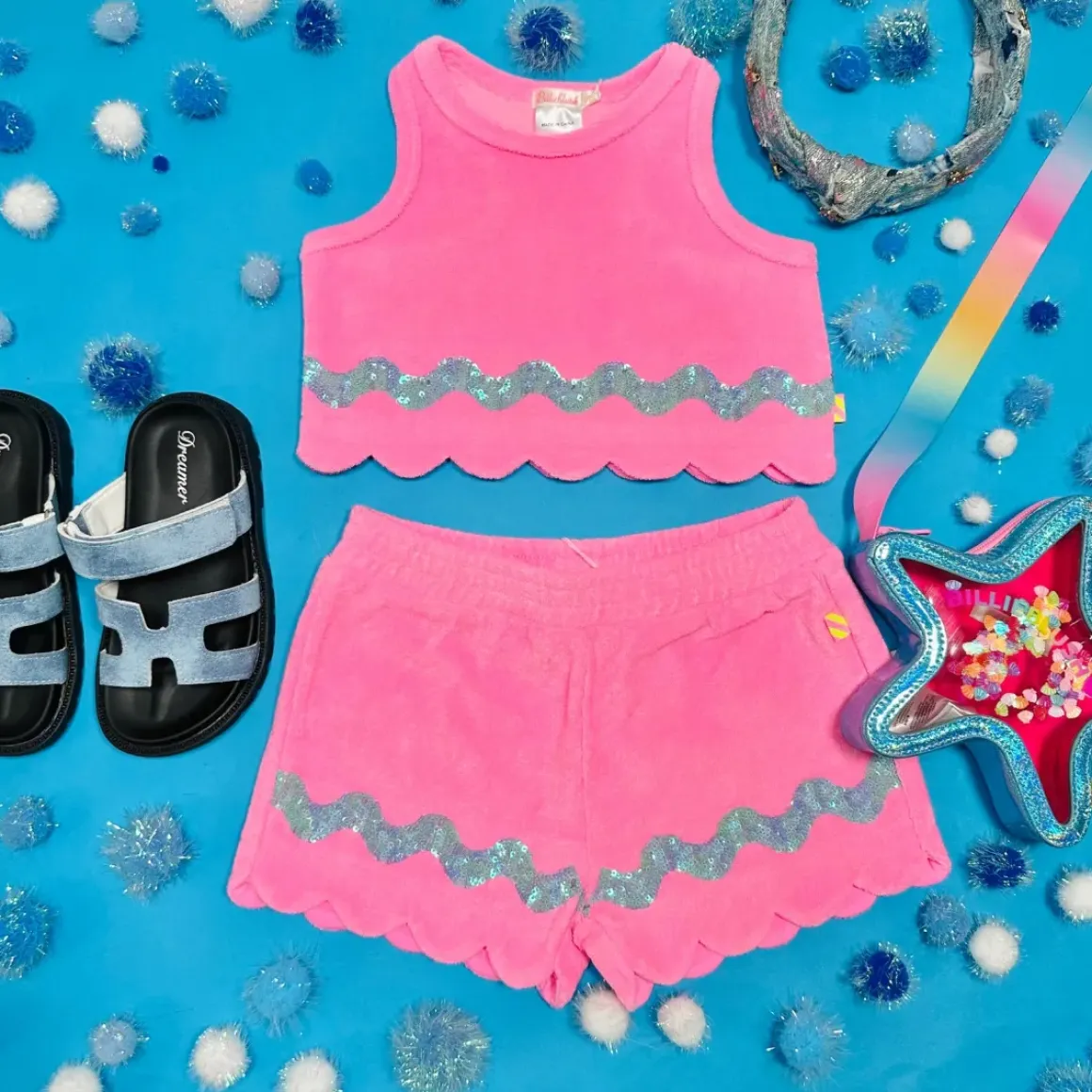 TERRY SCALLOP TANK TOP