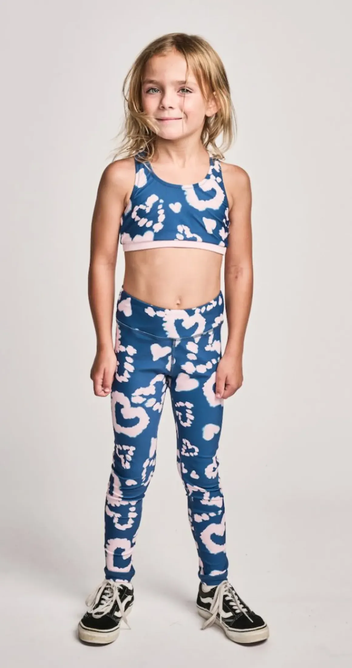 TIE DYE HEARTS SOUL SPORTS BRA TOP