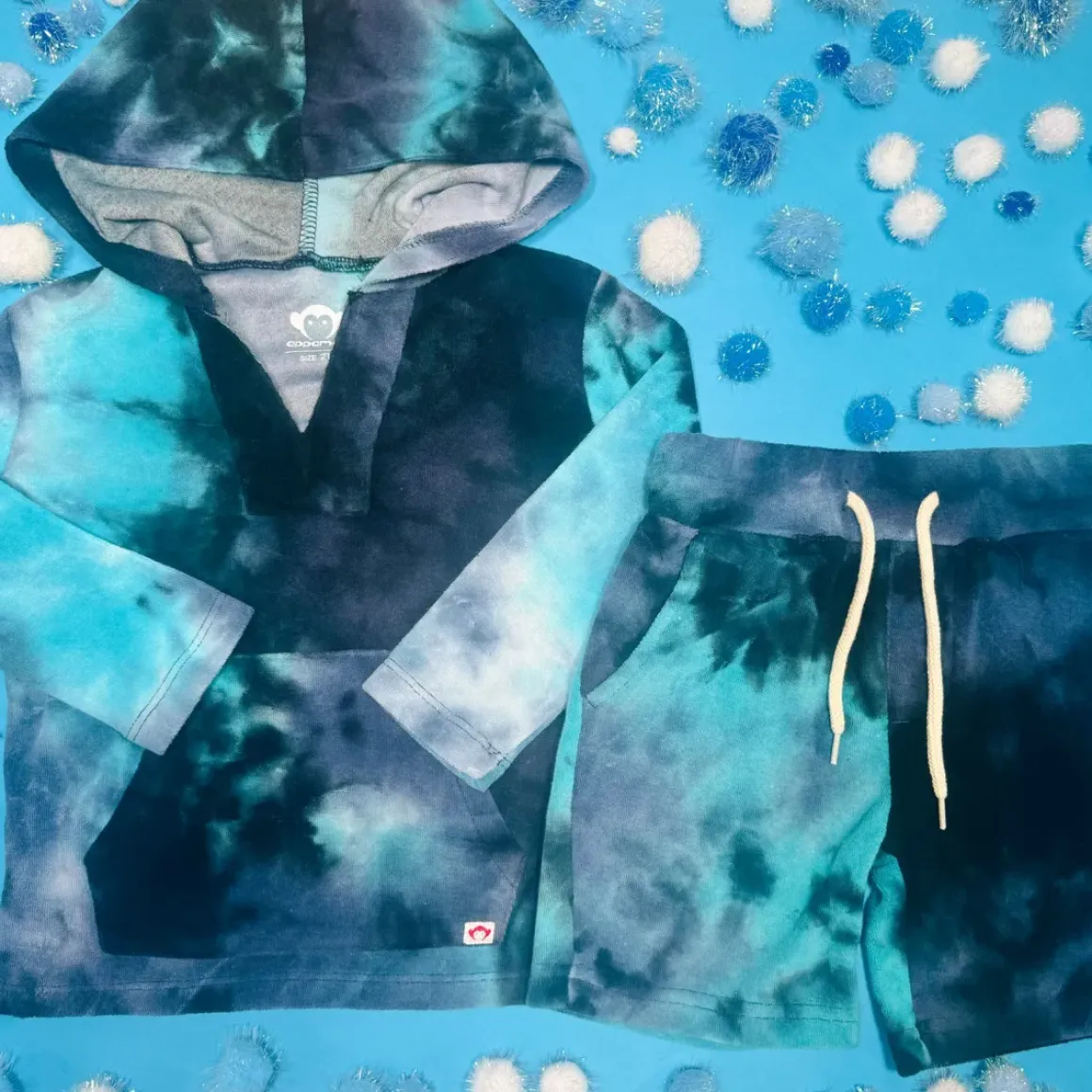 TIE DYE PRESTON TERRY RESORT SHORTS