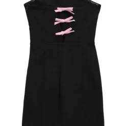 TINA BOW STRAPLESS DRESS