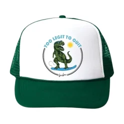 TOO LEGIT TO QUIT DINO TRUCKER HAT