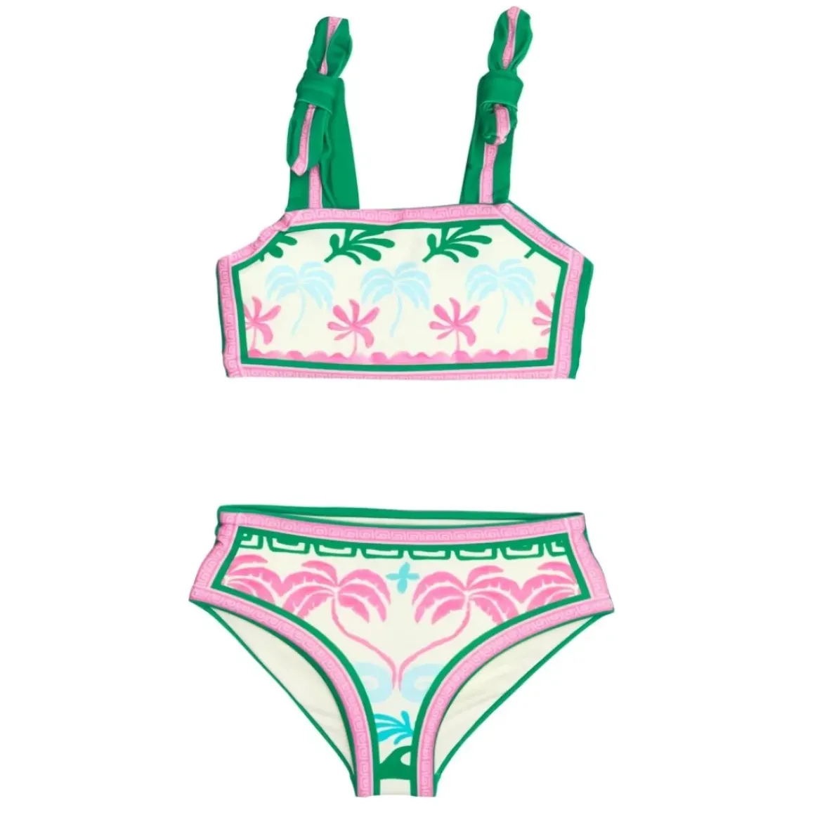 TROPICAL PALM LITTLE STELLA AND JANIE TWO PIECE BIKINI